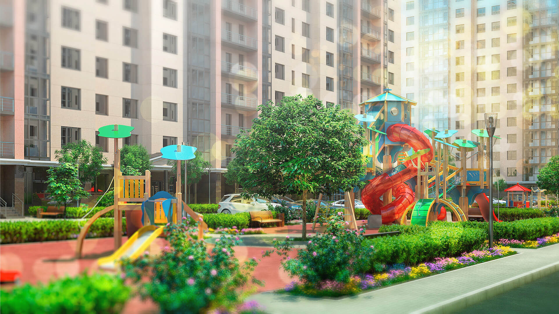 ЖК Стрешнево / эконом-класс / айдентика, гайдлайн, 3D-визуализация, сайт